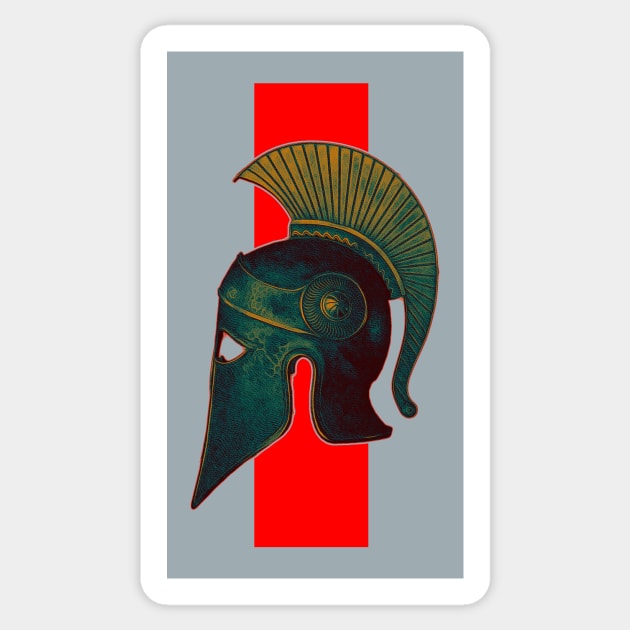 Spartans helmet Sticker by arxitrav